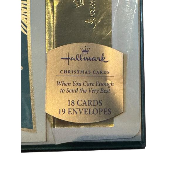 Hallmark Christmas Cards Boxed Set (18) Pinecone Winter Snow Holiday Envelopes - Picture 2 of 6